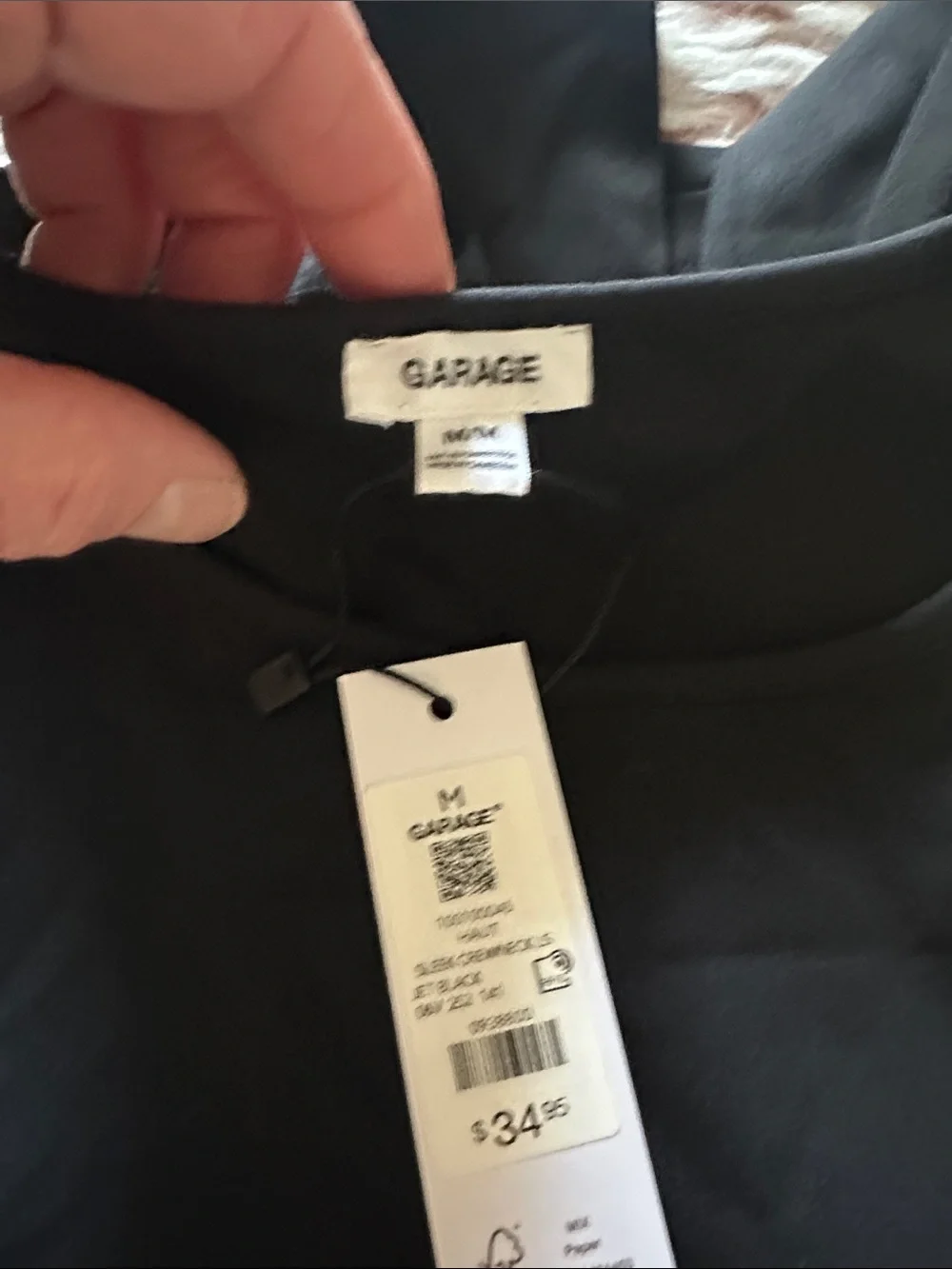 Garage sleek crewneck tee long sleeve- new with tags
